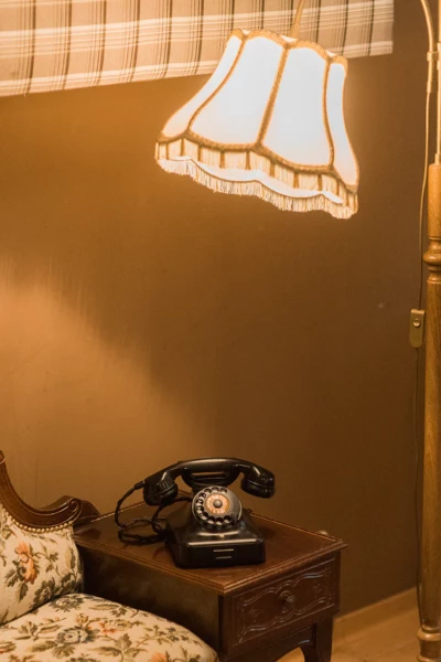 Retro Stehlampe zu Audio Gästebuch